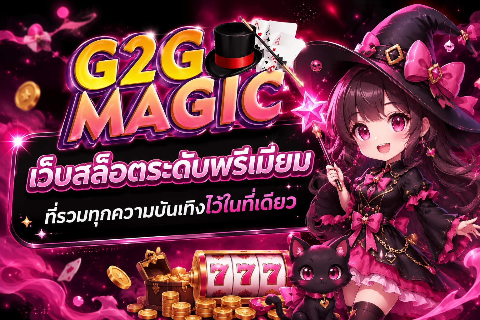 G2GMAGIC เว็บสล็อตคุณภาพใหม่ ที่รวมทุกความบันเทิงไว้ในที่เดียว